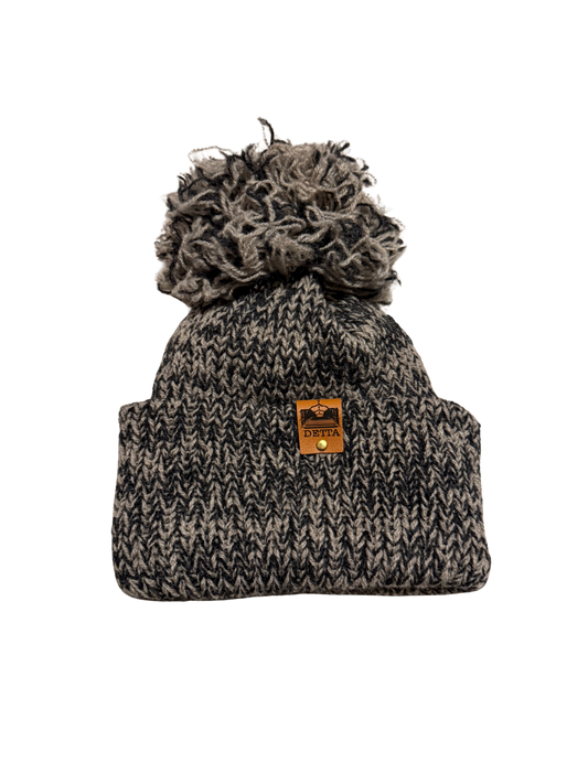 Wool Bobble Hat - Anam na Mara Edition - Heather Mist