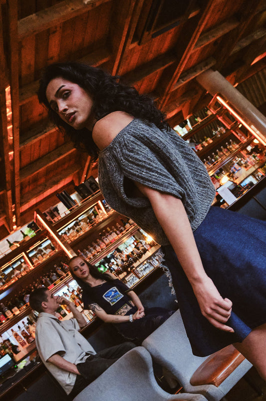 The RÓISÍN Beag Mini Skirt - Denim