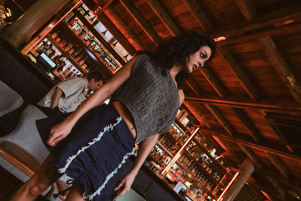The RÓISÍN Beag Mini Skirt - Denim