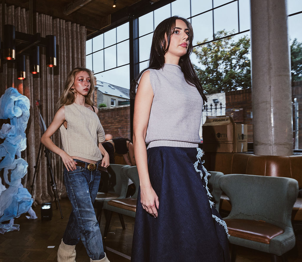 The RÓISÍN Midi Skirt - Denim