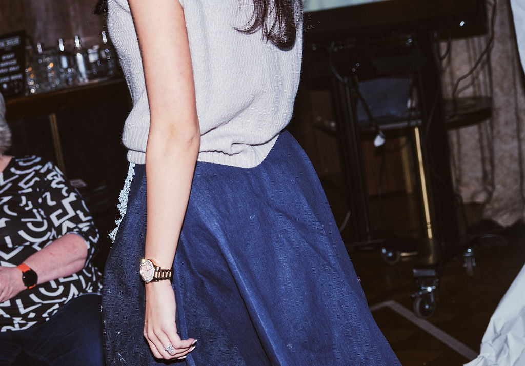 The RÓISÍN Midi Skirt - Denim