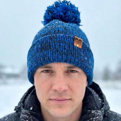 Wool Bobble Hat - Anam na Mara Edition - Gorm Loch