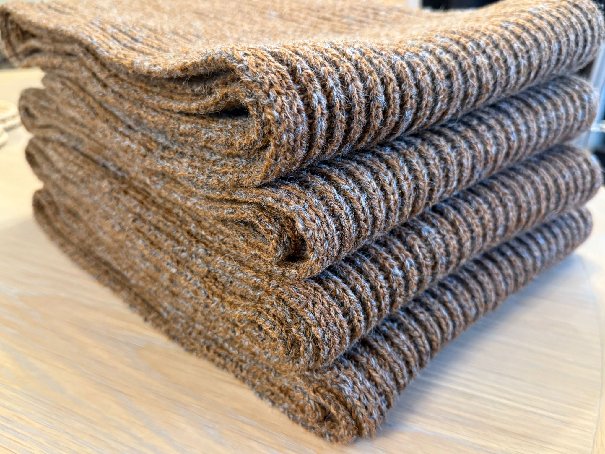 Wool scarves inspired by the Isle of Bute