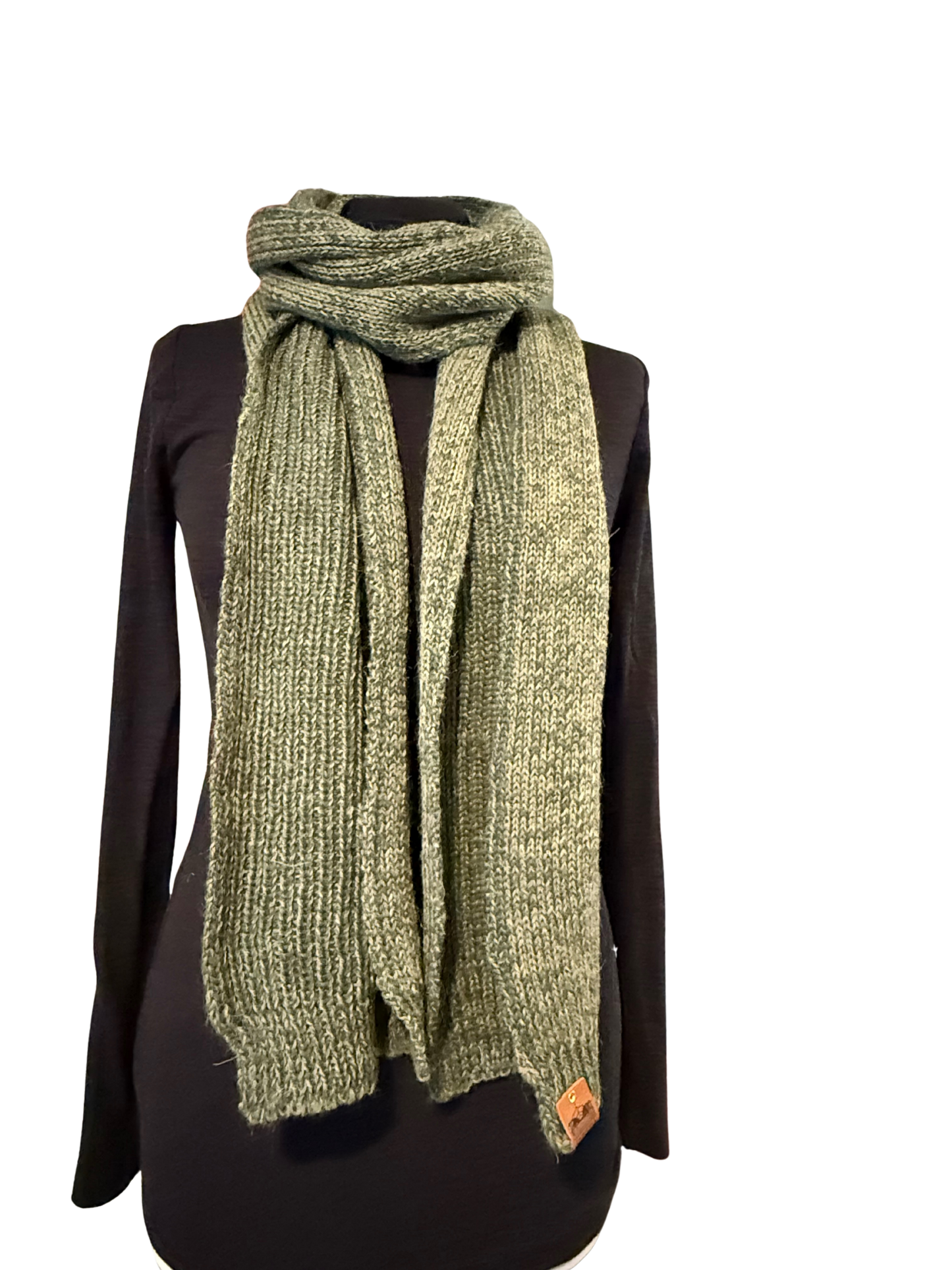 Fern Ribbed Bute Scarf