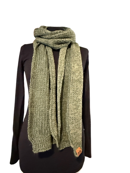 Fern Ribbed Bute Scarf
