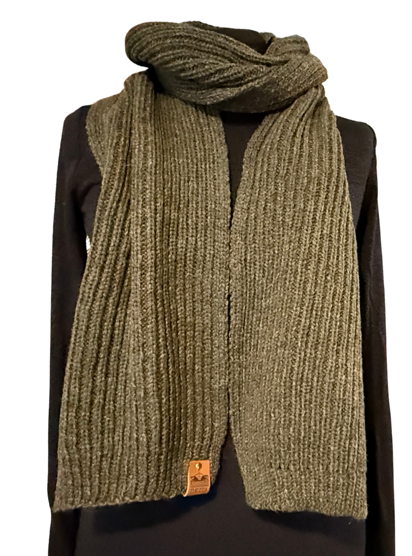 Bracken Ribbed Bute Scarf