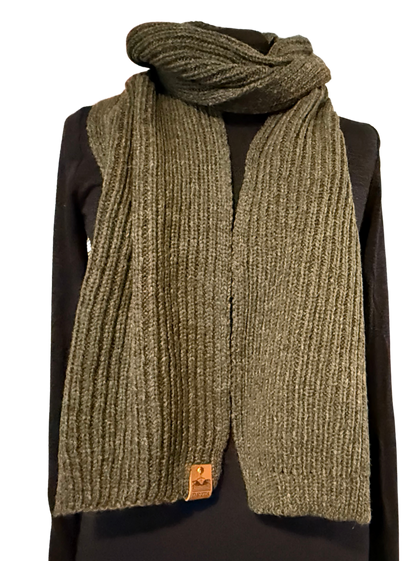 Bracken Ribbed Bute Scarf