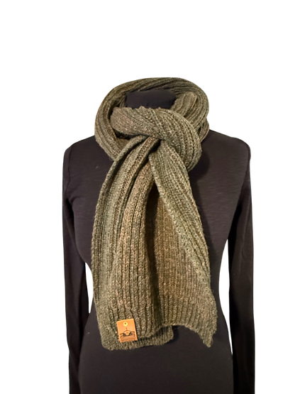 Bracken Ribbed Bute Scarf