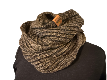 Peat Ribbed Bute Snood