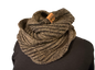 Peat Ribbed Bute Snood
