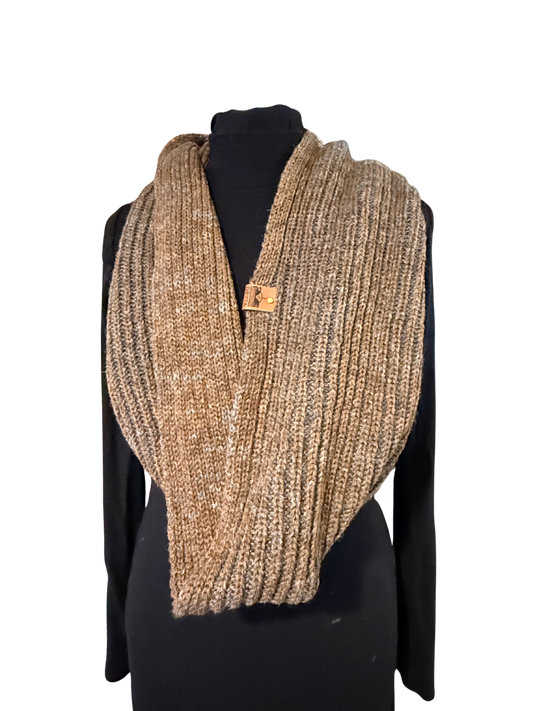 Fawn Ribbed Bute Snood