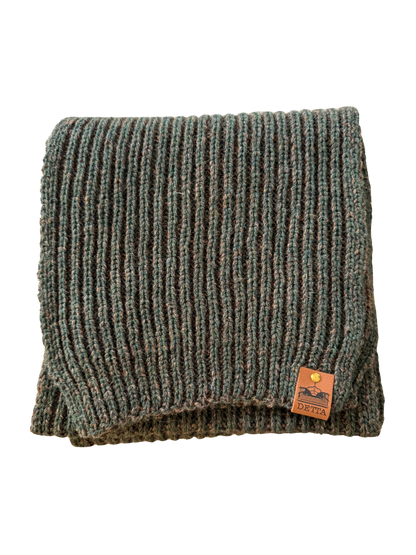 Bracken Ribbed Bute Scarf