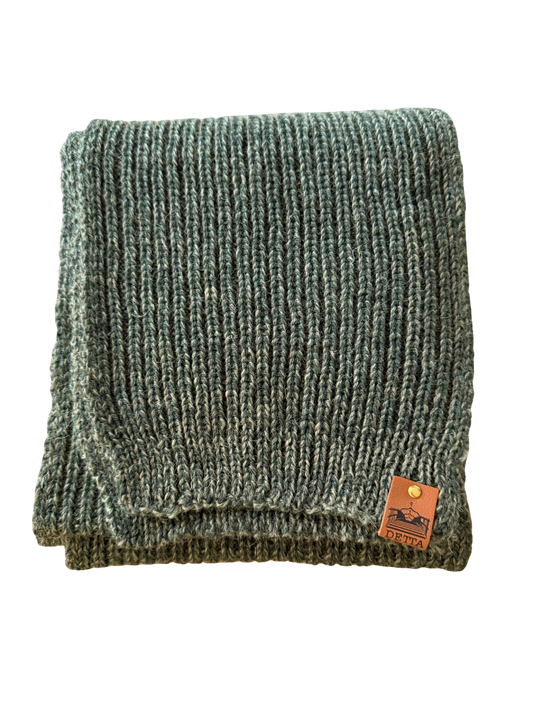 Fern Ribbed Bute Scarf