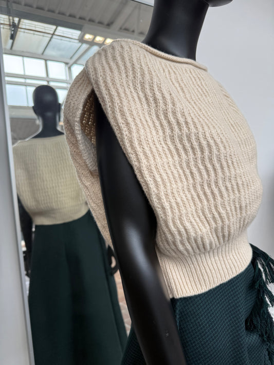 Álainn Lambswool Racked Vest
